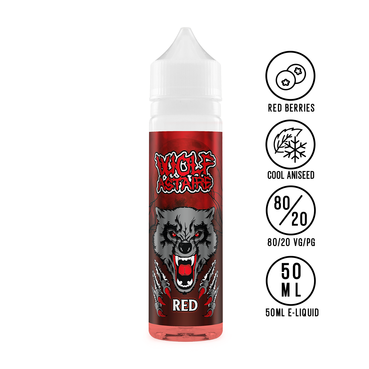 Wolf Astaire Red Shortfill 50ml | The Ace of Vapez Distro